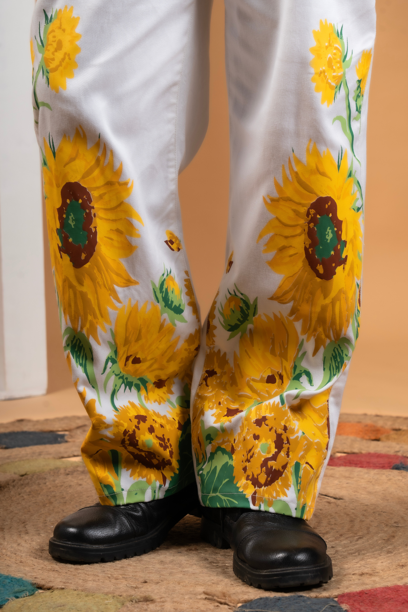 White Denims Sun flower Pants