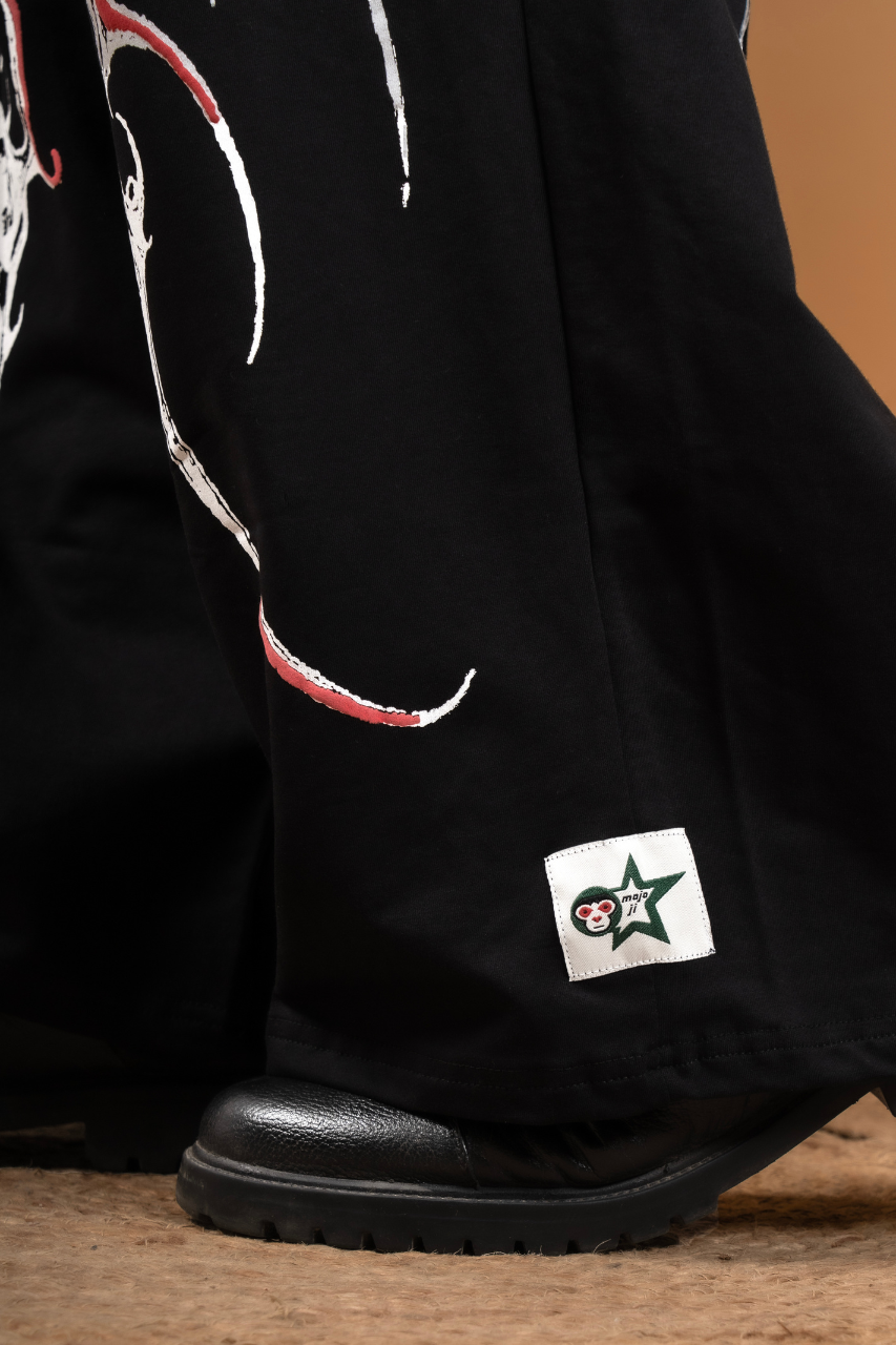 Tattoo Art cotton Black Printed Lower