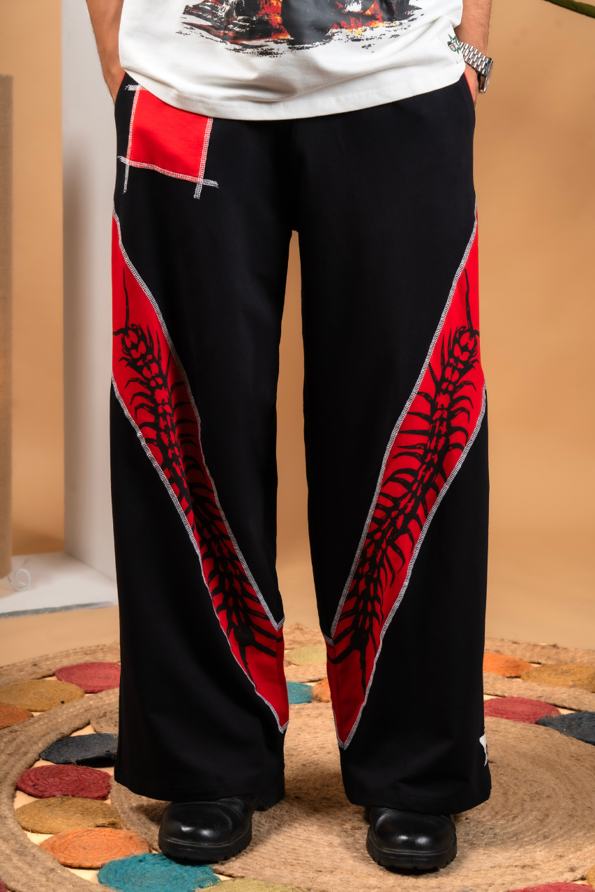 Baggy Centipede Printed  Cotton Lower