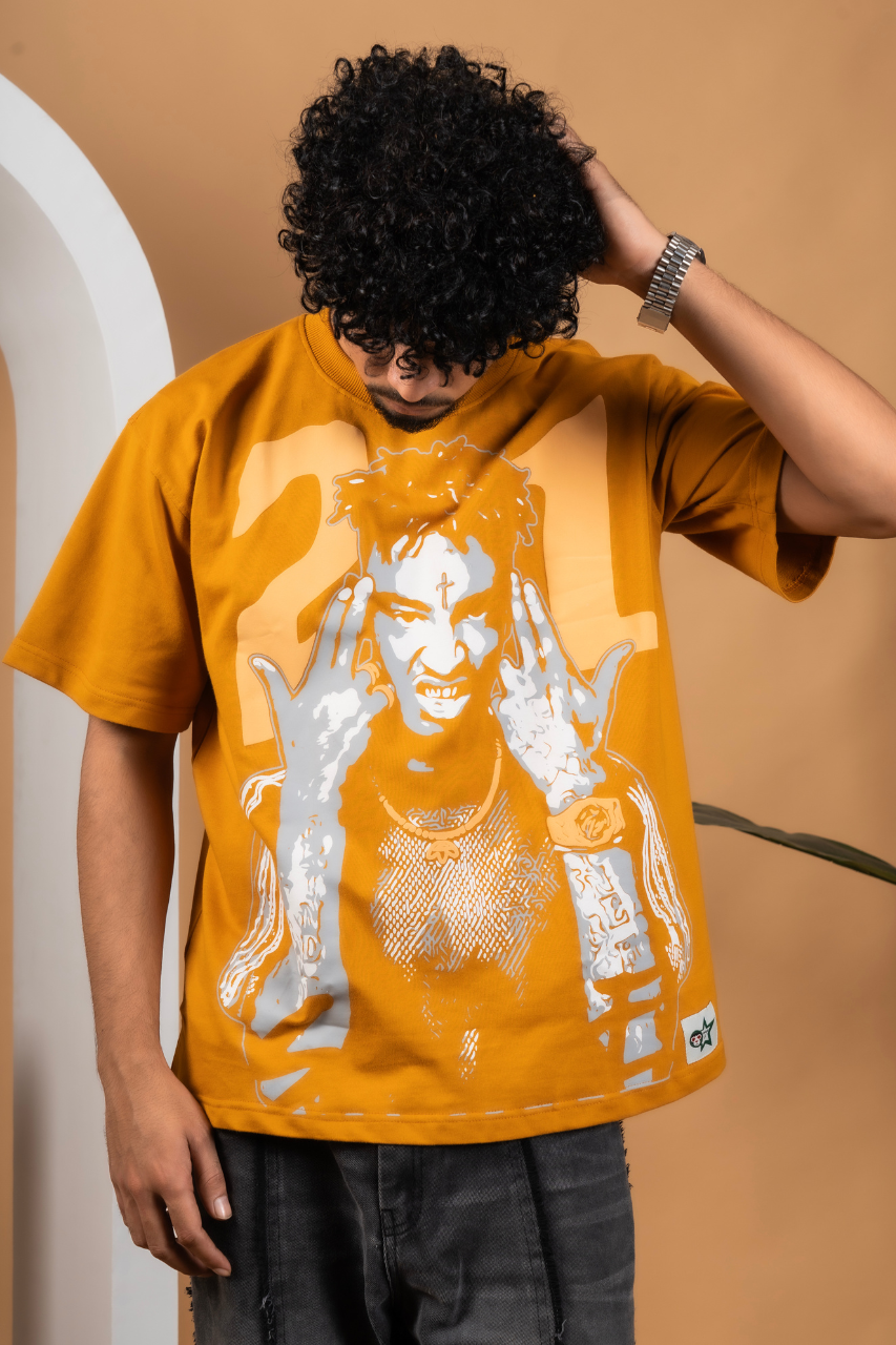 21 Savage Mustard Oversized Tee