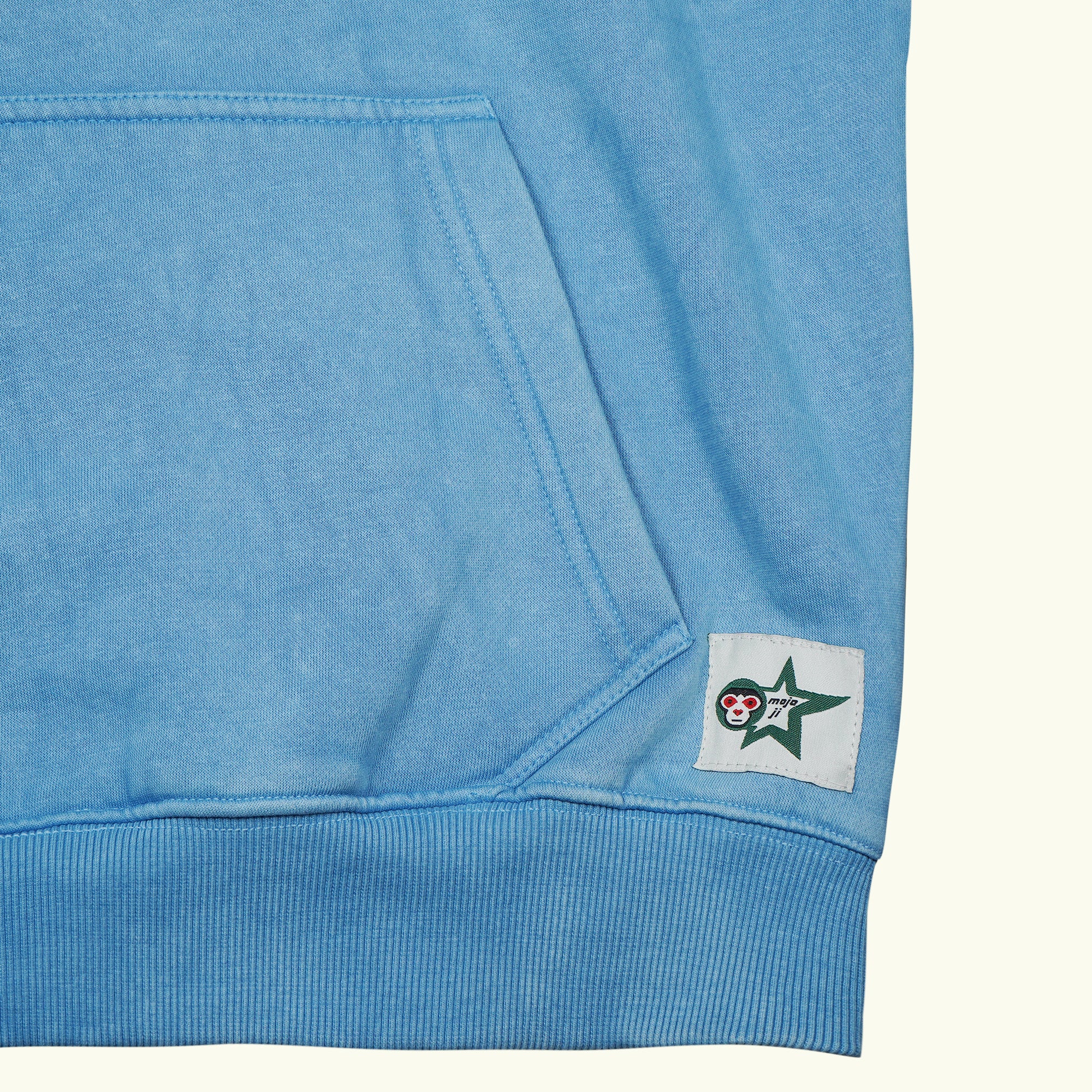 MOJO JI Acid Wash Blue Hoodie
