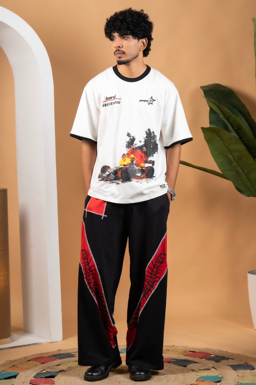 Baggy Centipede Printed  Cotton Lower