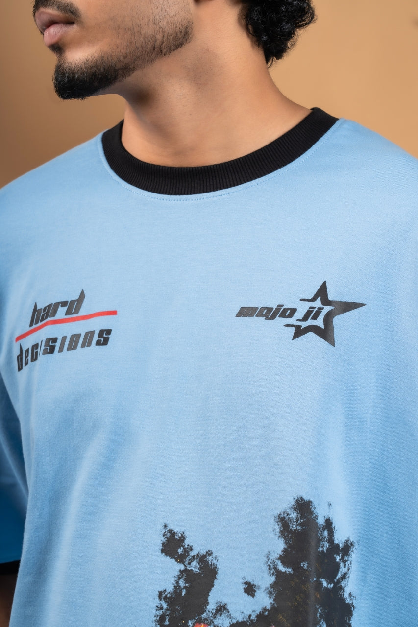 Easy life Oversized Blue T-shirt