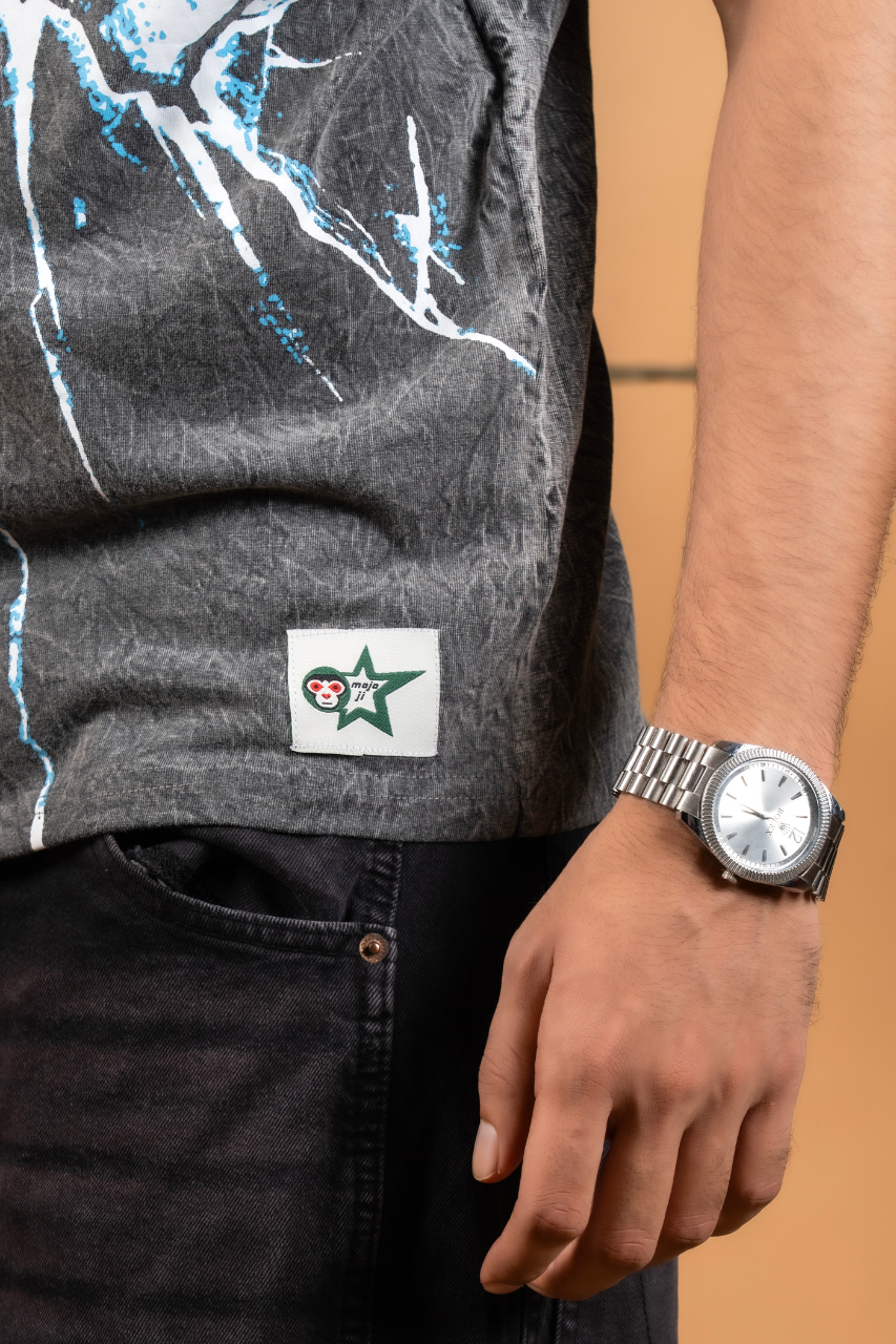 Third eye Acid Wash Sleeveless Tee