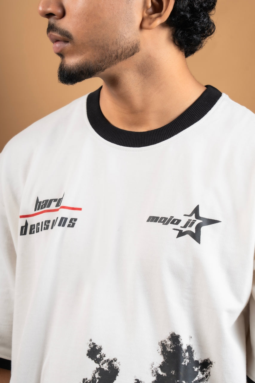 Easy life White Oversized T-shirt