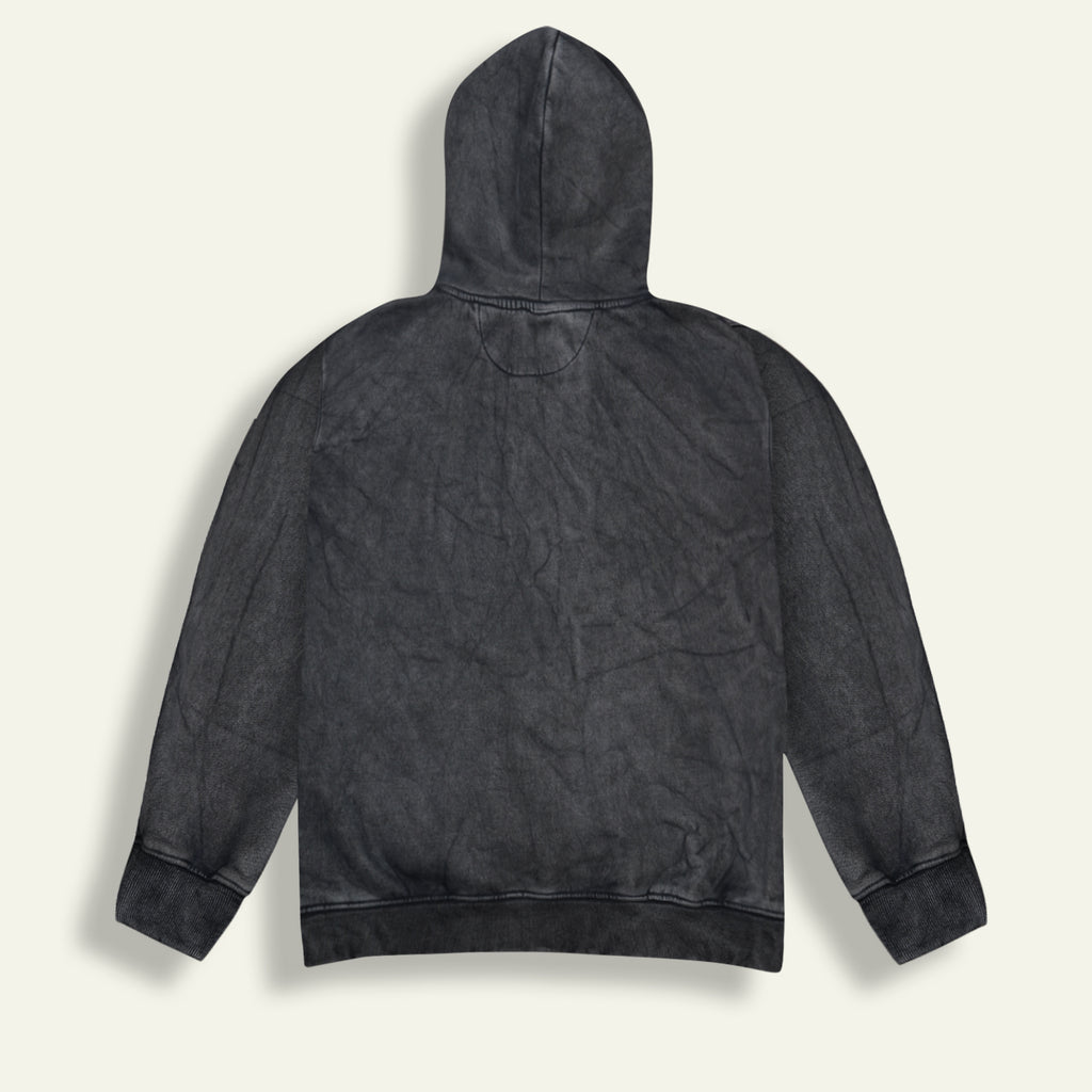 MOJO JI Acid wash Black Hoodie