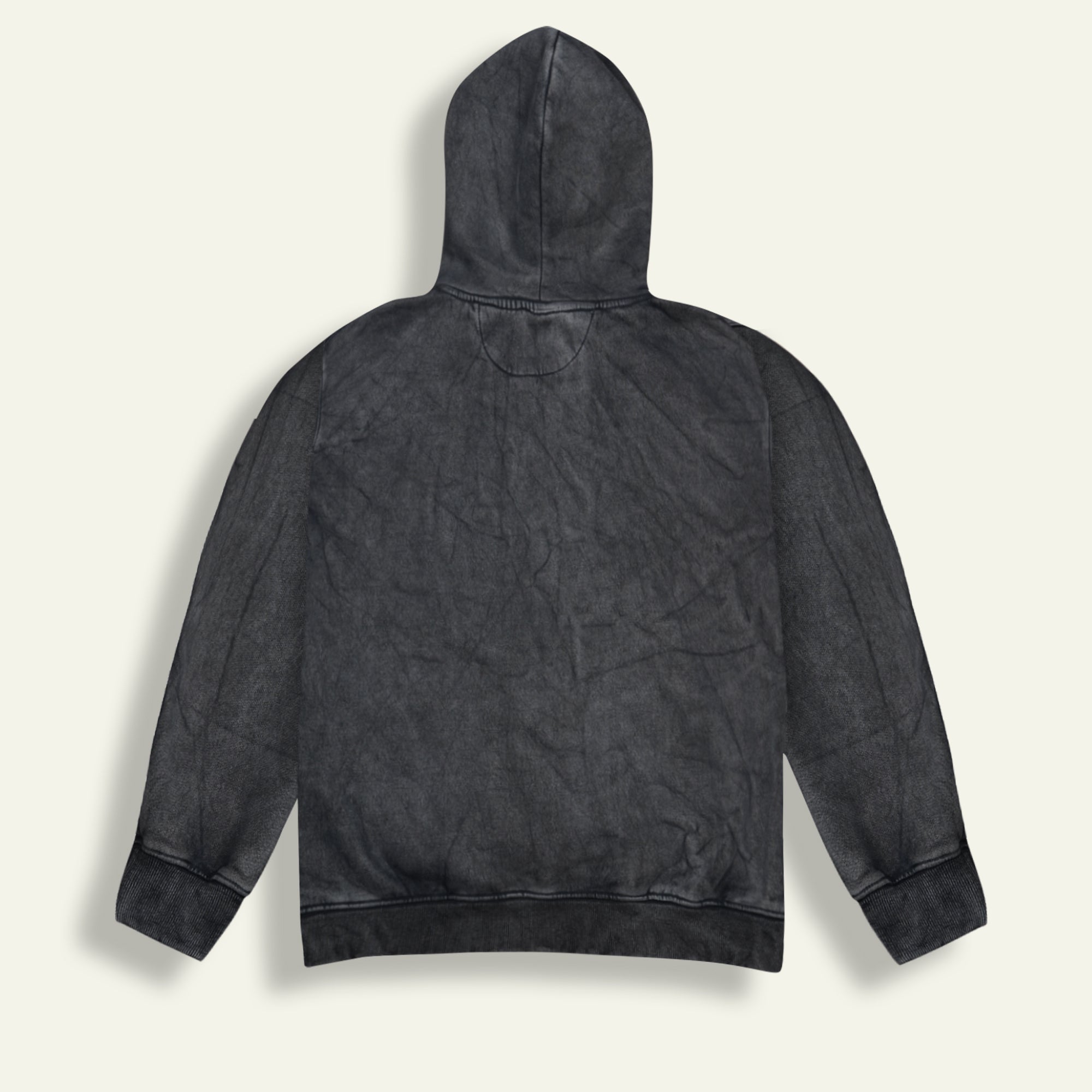 MOJO JI Acid wash Black Hoodie