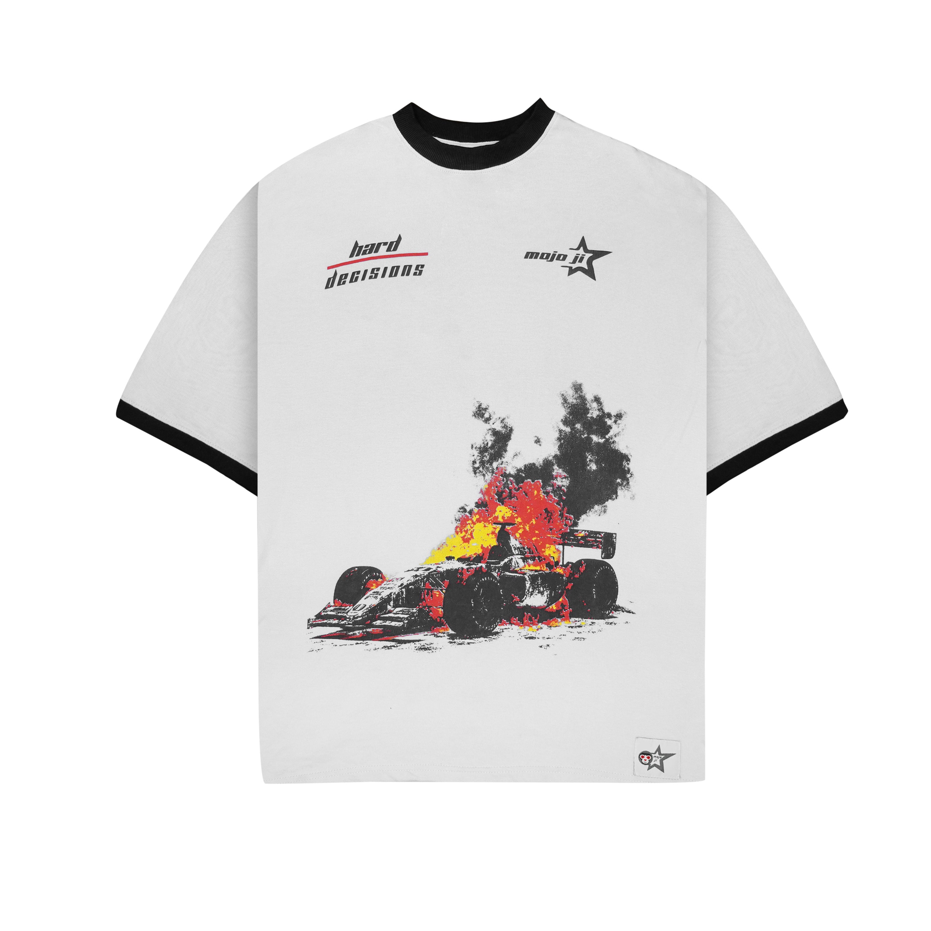 MOJO JI Easy life White Oversized T-shirt