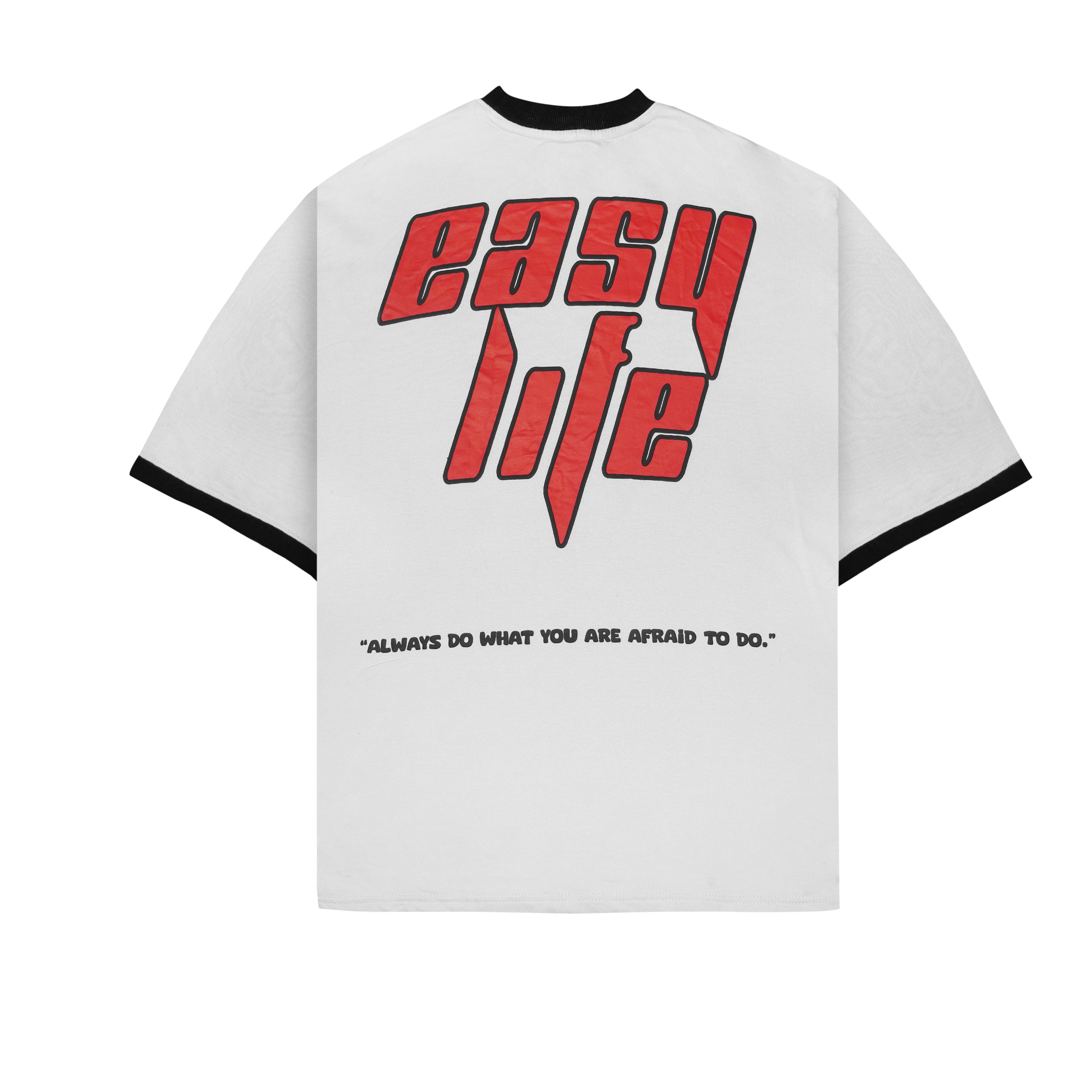 MOJO JI Easy life White Oversized T-shirt