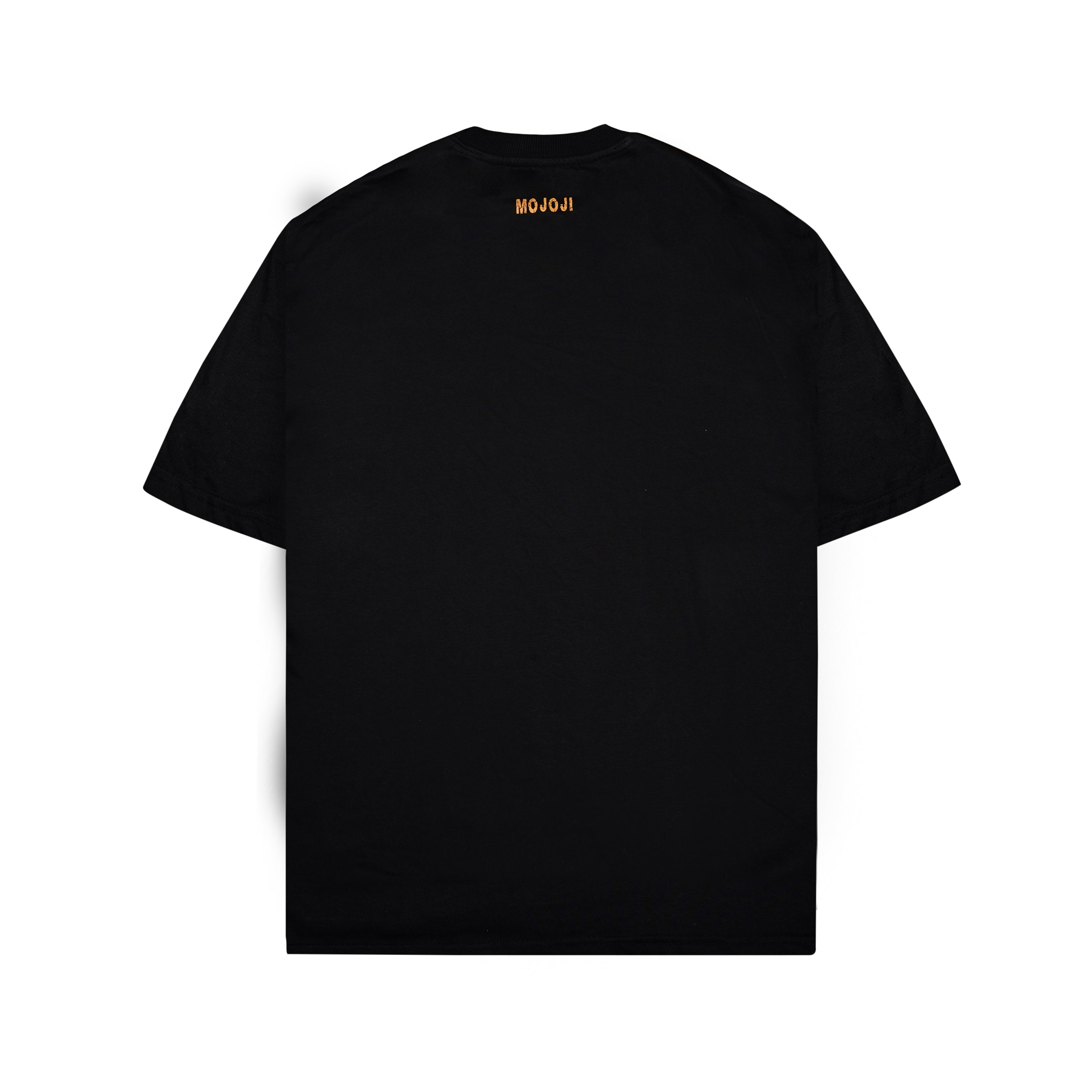 MOJO JI Black Printed Oversized T-shirt