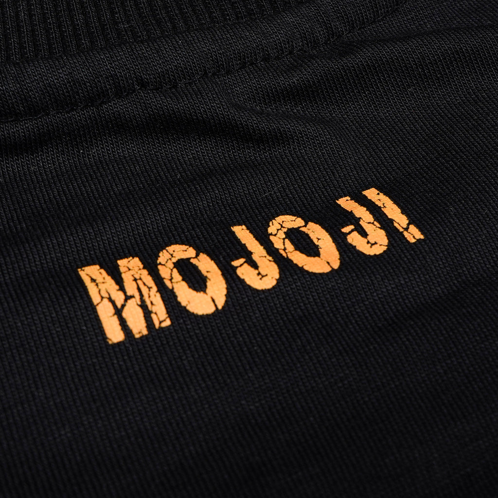 Fearless Black Printed Oversized T-shirt