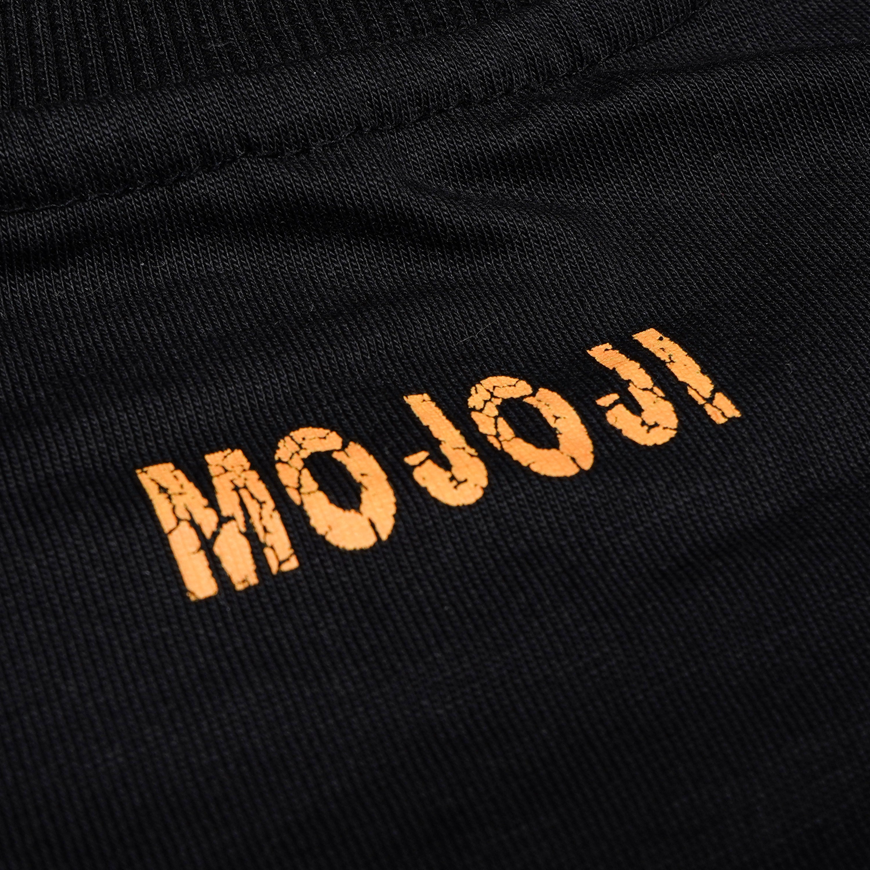 Fearless Black Printed Oversized T-shirt