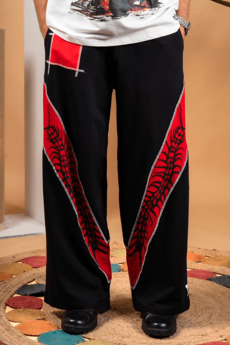 Baggy Centipede Printed Cotton Lower - mojo ji