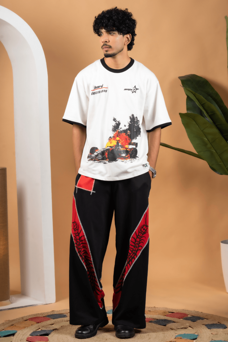 Baggy Centipede Printed Cotton Lower - mojo ji