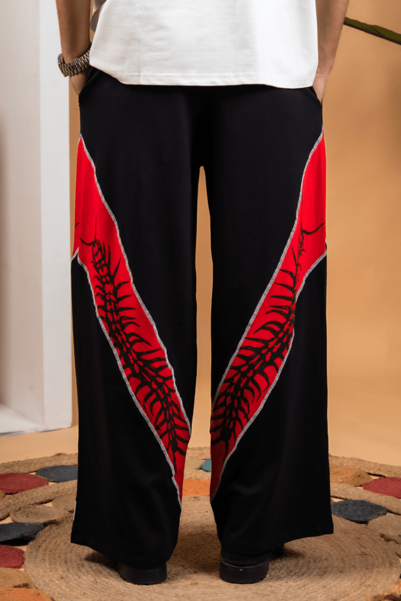 Baggy Centipede Printed Cotton Lower - mojo ji