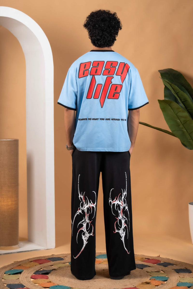 Tattoo Art cotton Black Printed Lower - mojo ji